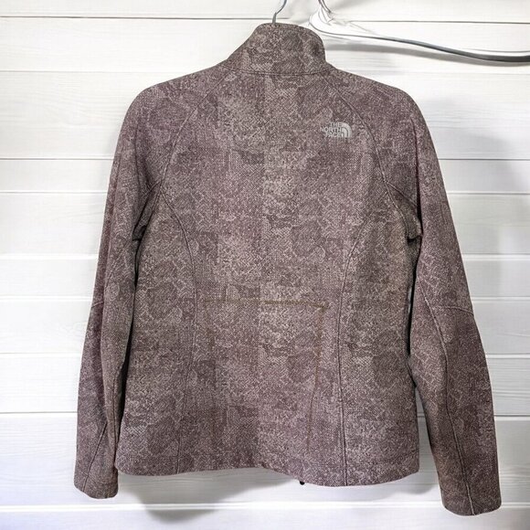 THE NORTH FACE Womens Apex Chromium Thermal Jacket Zip Front Jacket Small Brown - Picture 8 of 8